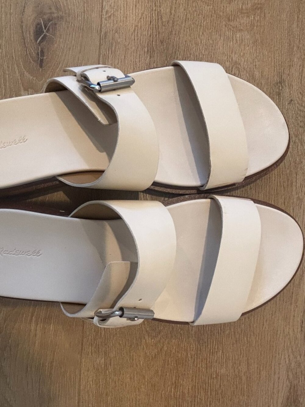 Madewell Dee Leather Slide Sandals, womens 9